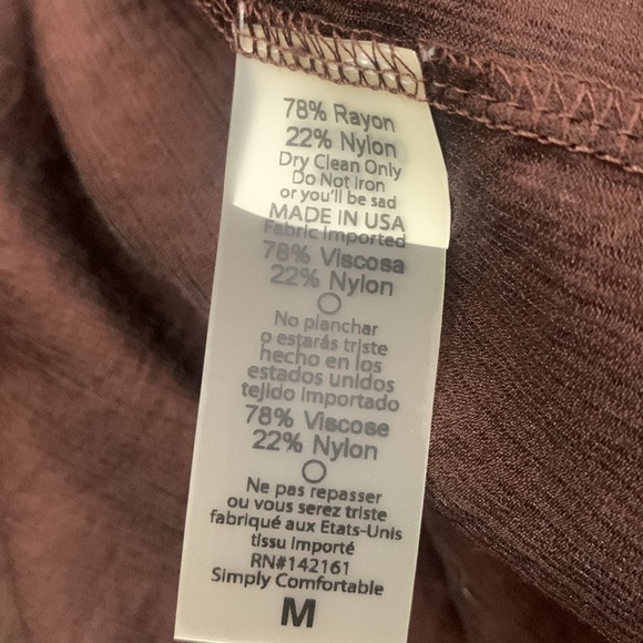 Lularoe Shirley Solid Brown Lightweight Short‎ Sleeve Kimono Cover Size M - Picture 6 of 8